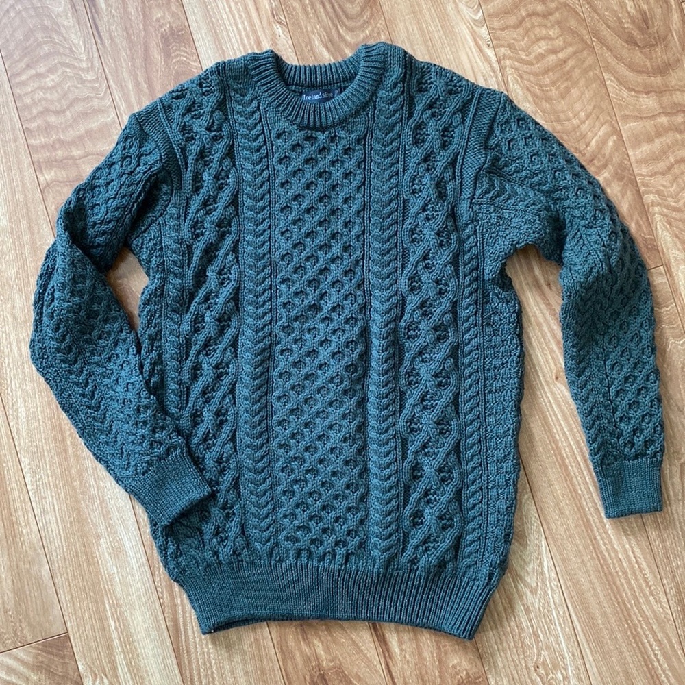 Irelands Eye cableknit sweater, wool sweater